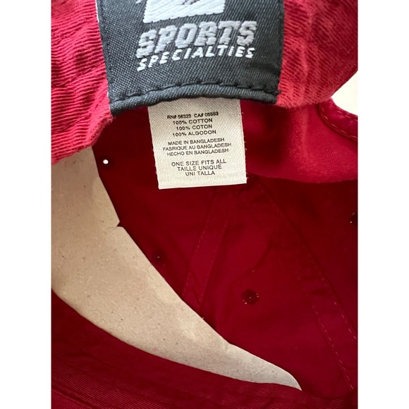 University of Oklahoma Crimson Red Adjustable Hat - Picture 7 of 8